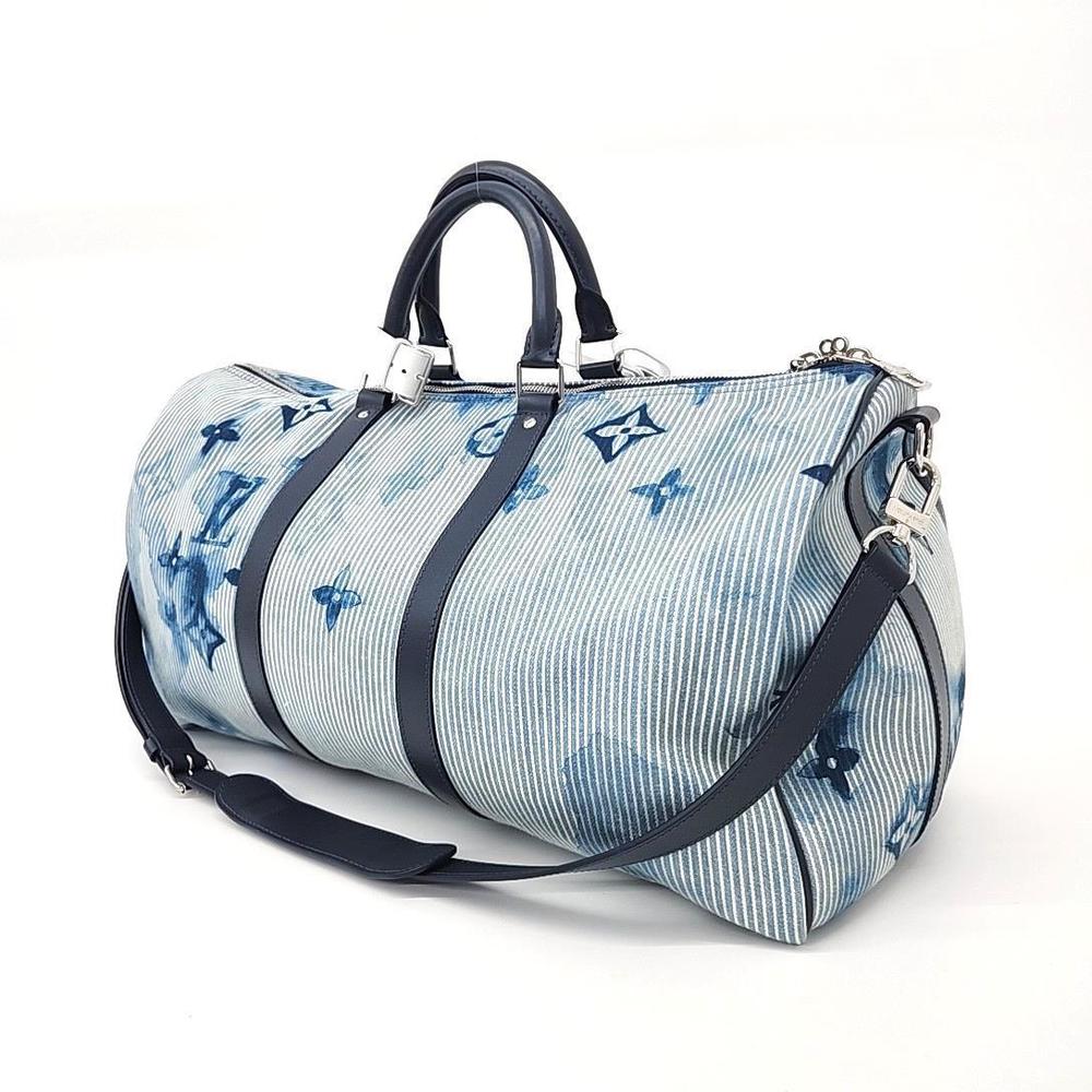 Louis Vuitton Denim Watercolor Bandouliere Keepall 50 - Picture 2 of 6